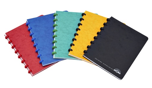 [1386902] Cahier Atoma A5 carreau 5x5mm 144 pages 90g carton assorti