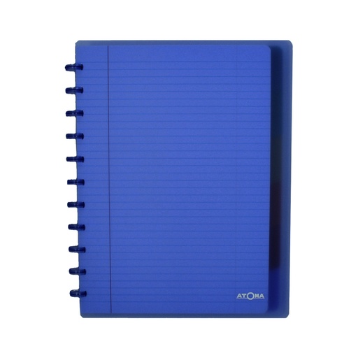 [1386909] Cahier Atoma A4+ ligné 120 pages 90g PP transparent assorti