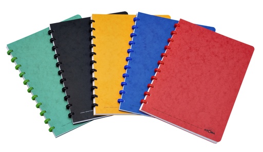 [1386912] Cahier Atoma A4 carreau 5mm 144 pages 90g carton assorti