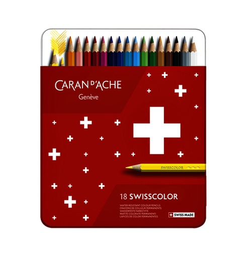 [1387130] Kleurpotloden Caran d'Ache Swisscolor 18stuks ass