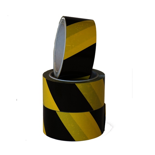 [1386366] Ruban de signalisation IEZZY 500mmx66m noir/jaune