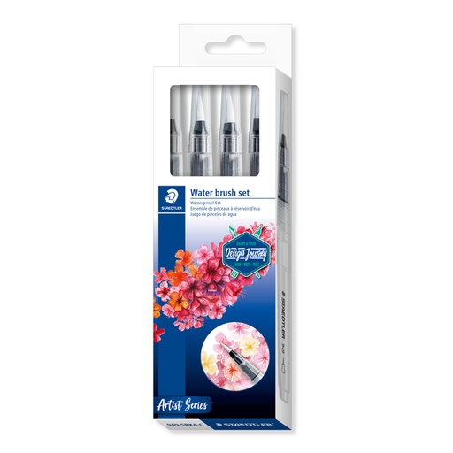 [1387692] Pinceau à réservoir d'eau Staedtler set 4 largeurs
