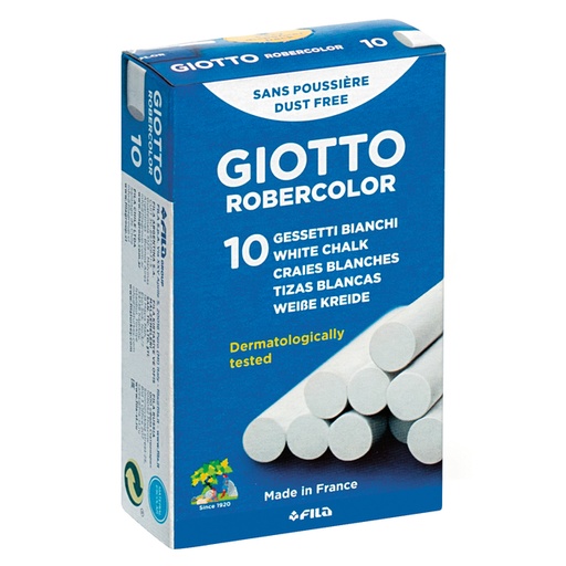 [1386474] Craie tableau noir Giotto blanche boîte 10 pièces