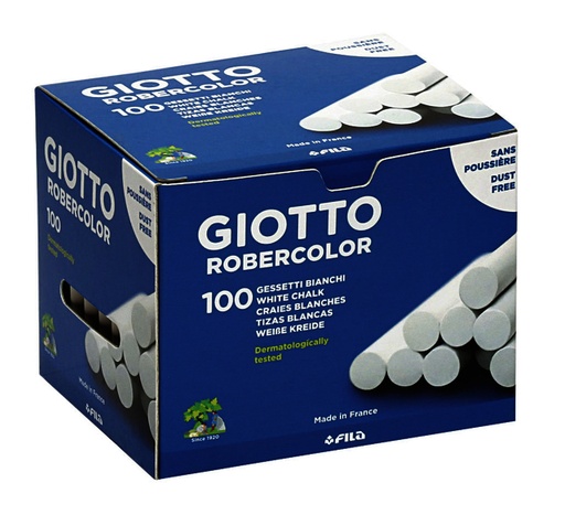 [1386475] Schoolbordkrijt Giotto wit doos à 100 stuks