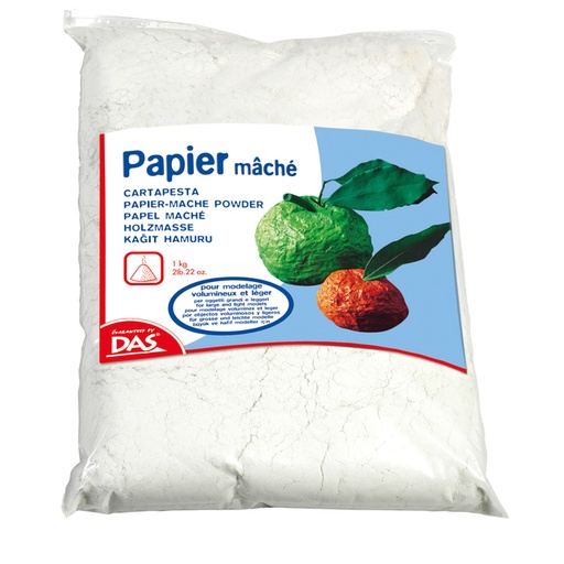 [1386477] Papier-maché DAS poeder 1000 gram wit
