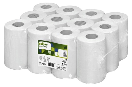 [1386037] Papier de nettoyage Satino Comfort CF1 317050 1 épaisseur 340 feuilles blanc