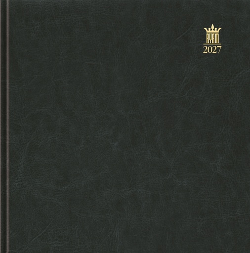 [1000328] Agenda 2027 Ryam Carré Mundior 7dagen/2pagina's zwart