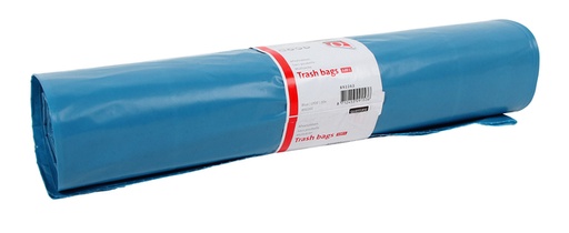 [892262] Sac poubelle Quantore LDPE T60 120L bleu extra résistant 70x11cm 20 pièces