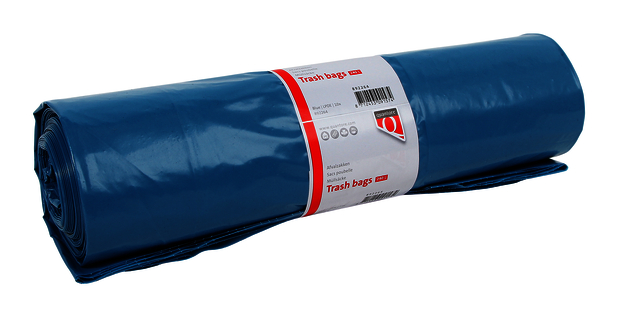 Afvalzak Quantore LDPE T70 240L blauw extra stevig 65/25x140cm 10 stuks