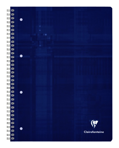 [1388342] Bloc de cours Clairefontaine Studium A4+ carreau 5x5mm 4 perf 80 pages assorti