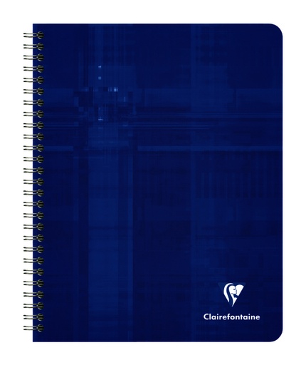 [1388343] Cahier Clairefontaine A5+ 120 pages 90g carreau 5x5mm spirale assorti