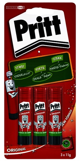 [1388435] Lijmstift Pritt Stick Original 11gr blister à 3 stuks