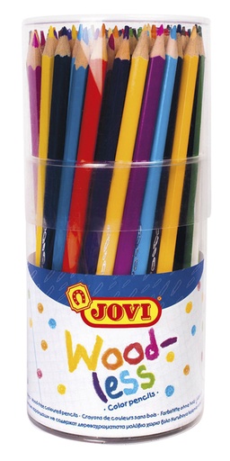 [1386303] Crayon de couleur Jovi sans bois assorti pot 84 pièces