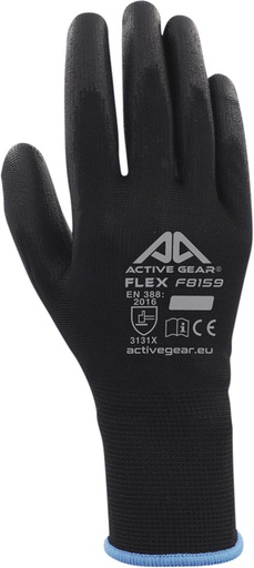 [1388292] Handschoen ActiveGear grip PU-flex zwart extra large