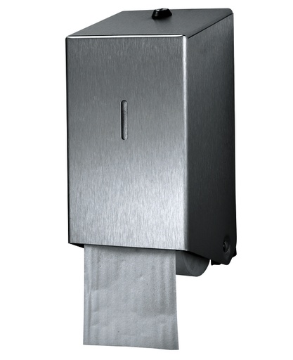 [1388538] Toiletpapierdispenser Euro Products systeemrol duo zilver 438001