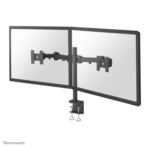 [418469] Monitorarm Neomounts D960D 2x10-27" met klem zwart