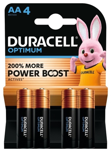 [1387901] Batterij Duracell Optimum 4x AA