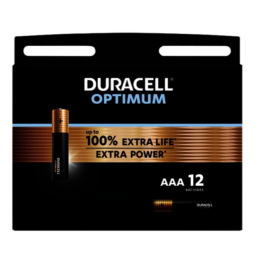 [1388148] Batterij Duracell Optimum 100% 12xAAA