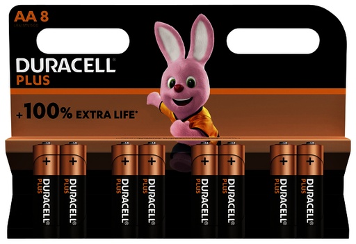 [1388144] Batterij Duracell Plus 8xAA