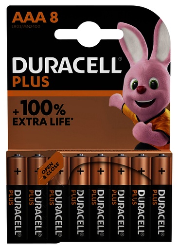 [1388143] Batterij Duracell Plus 8xAAA