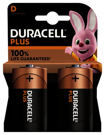 [1388154] Batterij Duracell Plus 2xD