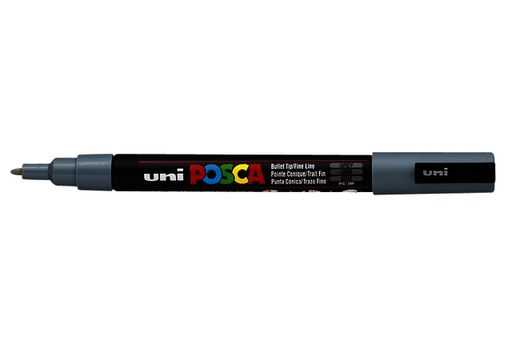 [1386093] Verfstift Posca PC3M fijn grijs