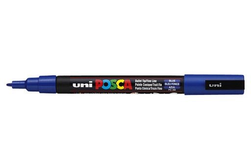[1386110] Marqueur peinture Posca PC3M Fin bleu foncé