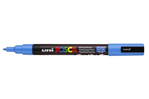 [1386113] Paintmarker Uni POSCA PC3M fijn hemelsblauw
