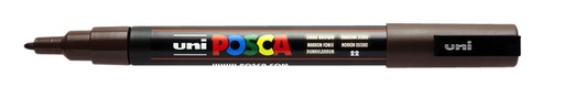 [1386144] Paintmarker Uni POSCA PC3M fijn donkerbruin