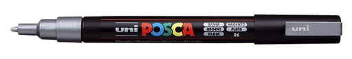 [1386162] Paintmarker Uni POSCA PC3M fijn zilver