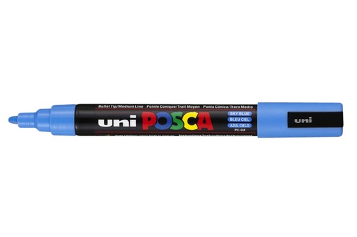 [1386123] Paintmarker Uni POSCA PC5M medium hemelsblauw