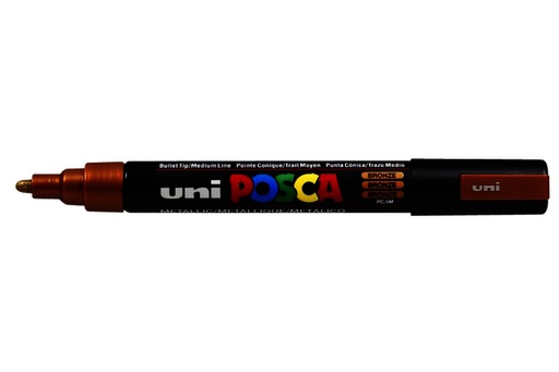 [1386153] Marqueur peinture Posca PC5M Medium bronze