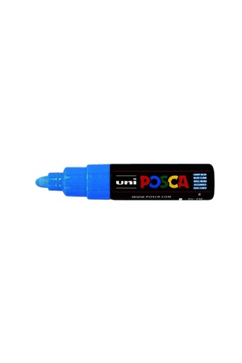 [1386095] Verfstift Posca PC7M breed lichtblauw