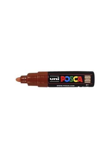 [1386164] Paintmarker Uni POSCA PC7M breed bruin