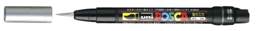 [1386167] Paintmarker Uni POSCA PCF350 Brush 1-10mm zilver