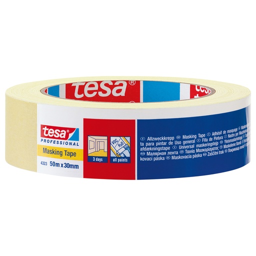 [1388440] Afplaktape tesa® Professional 4323 19mmx50m lichtcrème