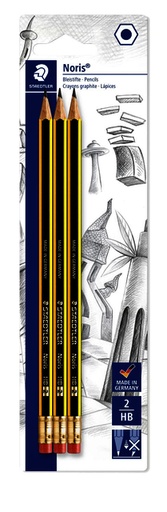 [1388355] Potlood Staedtler Noris HB blister à 3 stuks
