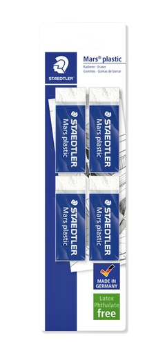 [1388356] Gomme Staedtler Mars blister 4 pièces