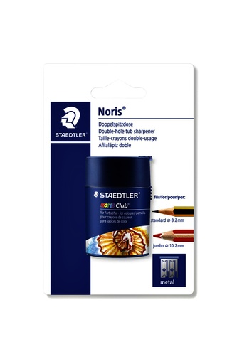 [1388357] Puntenslijper Staedtler Noris dubbel met opvangbakje blister