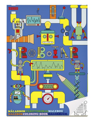 [1388565] Album de coloriage Haza Sense Robot