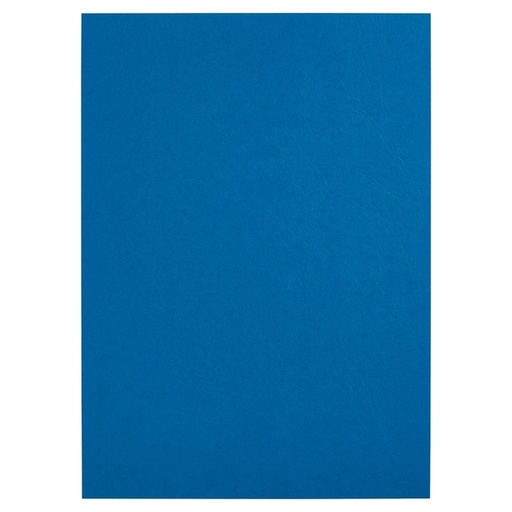 [1388640] Voorblad GBC A4 lederlook met venster blauw 50 stuks