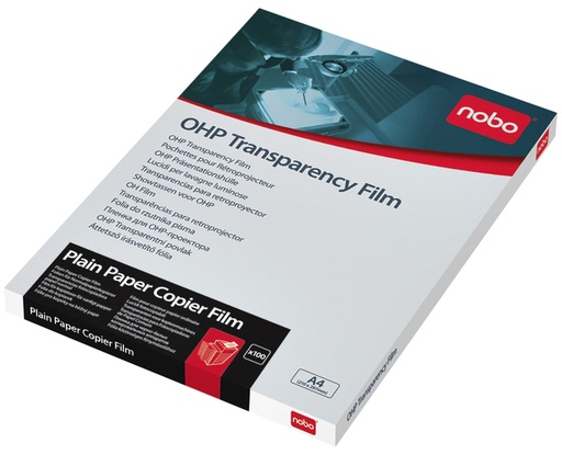 [1388638] Film rétroprojection transparent Nobo A4 pour copieur 100 pièces