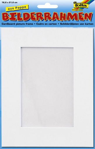 [1388938] Fotoframe Folia 166x216mm karton wit