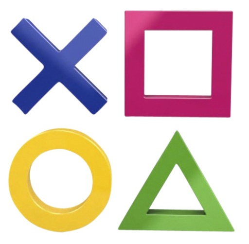 [1389127] Mega Magnet Dahle Mini 45x45mm 4 stuks