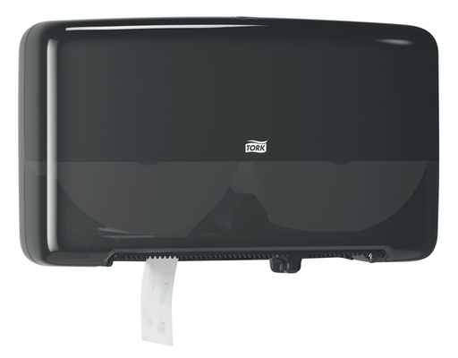 [1391544] Distributeur papier toilette Tork T2 Elevation Mini Jumbo Duo 555508 noir