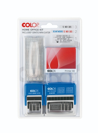 [1388874] Cachet Colop Home/Office set 3 pièces assorti