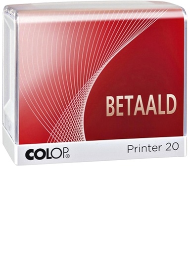[1388873] Cachet à Formules Printer 20L  'Betaald' rouge