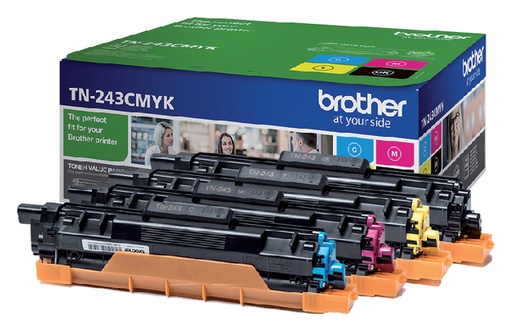 [412853] Cartouche toner Brother TN-243 noir + 3 couleurs