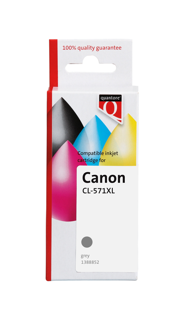 Inktcartridge Quantore alternatief tbv Canon CLI-571XL grijs