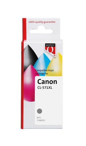 [1388852] Cartouche d''encre Quantore alternative pour Canon CLI-571XL gris